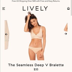 WearLively Seamless Deep V Bralette